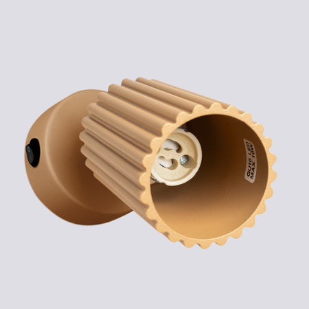 Lampa Ścienna Kinkiet Reflektor Tuba Spot 1x GU10 Złota Karbon Deep Space SL.1560 Sollux