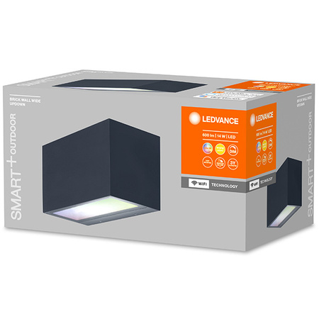 Kinkiet elewacyjny LEDVANCE SMART+ BRICK MULTICOLOR 14W 600 lm BARWA CIEPŁA + RGB