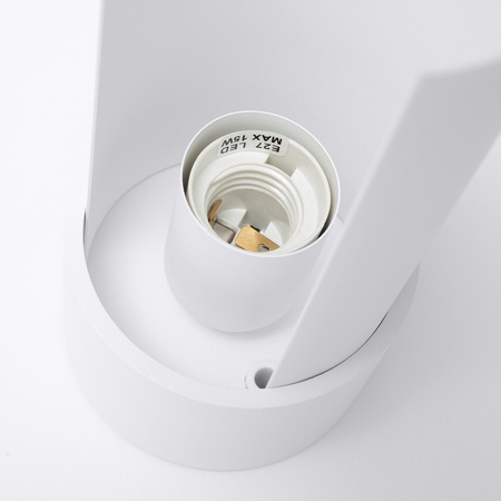 Lampa Biurkowa Stojąca Stołowa Nocna 1x E27 Biała Flash Blue Sapphire SL.1675 Sollux