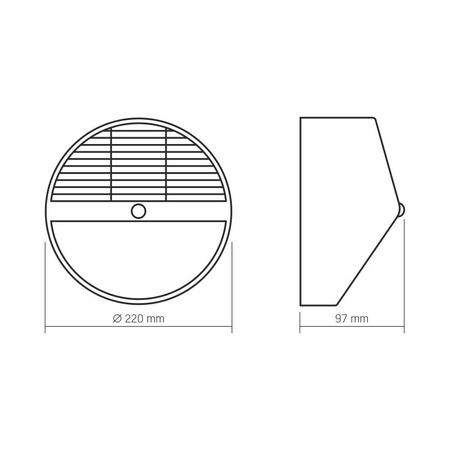 Naświetlacz Lampa Solarna z Czujnikiem 500lm 5000K Neutralna 120° 3.2V IP54 IK07 Natynkowy Czarny VIDEX