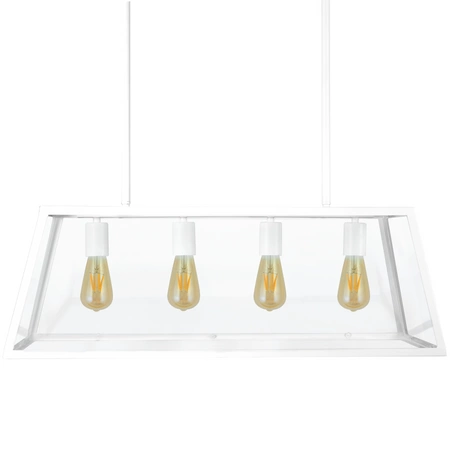 Lampa Wisząc Sufitowa IL MIO FINLAND 4xE27 Biała - GOLDLUX (Polux)