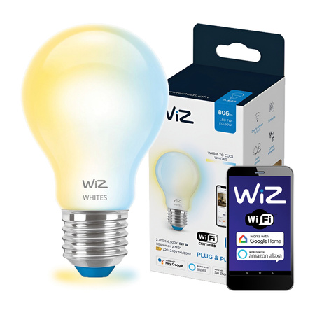 Żarówka LED E27 A60 7W = 60W 2700-6500K SMART WiFi WiZ