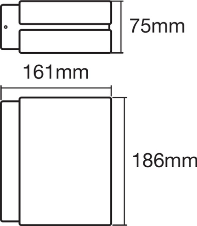 Lampa Ogrodowa Zewnętrzna Kinkiet Elewacyjny LED 12.5W 950lm 3000K IP44 Szary Endura Ledvance
