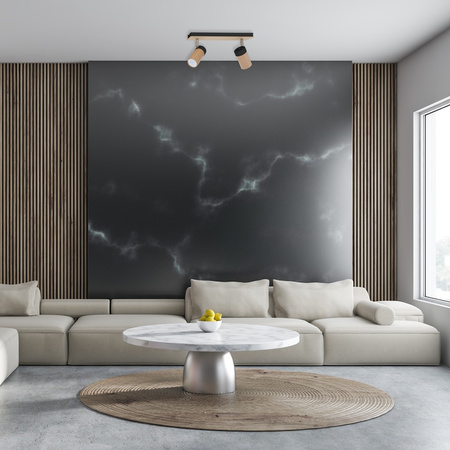 Lampa Sufitowa BARON Czarna 2xGU10 Milagro