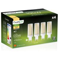 Zestaw 4x Żarówka LED G9 KAPSUŁKA 12W = 100W 1152lm 3000K Ciepła 360° LUMILED