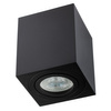 Oprawa Natynkowa HALOGENOWA Ruchoma GU10 Kwadratowa Czarna 84mm