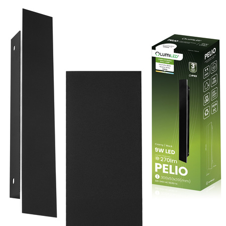 Lampa Ogrodowa LED Natynkowa PELIO Kinkiet Elewacyjny Ścienny 9W 4000K IP65 LUMILED