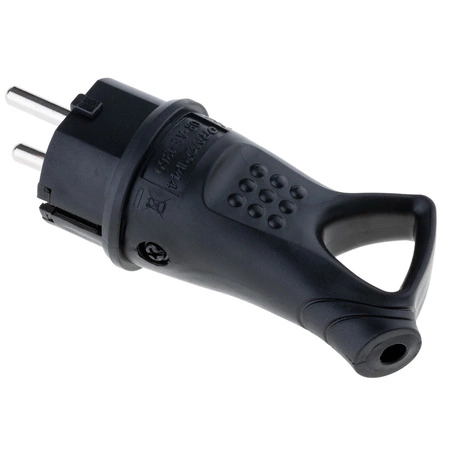 Wtyczka prądowa gumowa 16A 230V IP44 hermetyczna z uchwytem