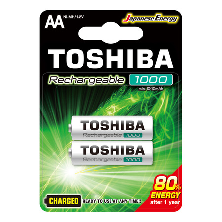 Akumulatorki Baterie TOSHIBA READY TO USE AA 1,2V 1000MAH Blister 2szt