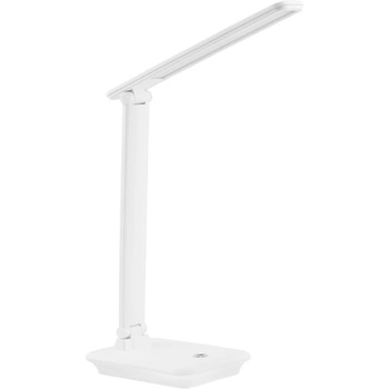Lampka Biurkowa Kreślarska Stołowa LED 6W CCT USB RACTUS Biała Lumiled