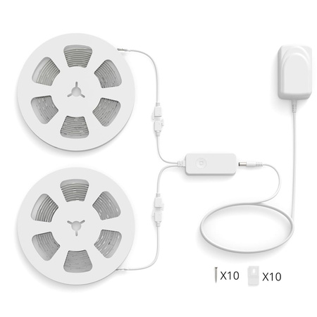 Taśma LED Pasek 36W RGBIC 20m Inteligentna SMART WiFi Bluetooth Aplikacja WiZ