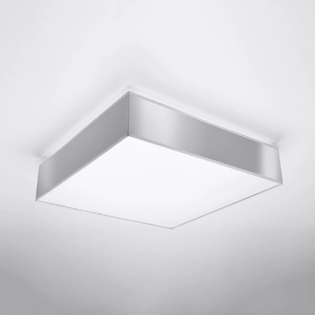 Lampa Sufitowa Oprawa Natynkowa 4x E27 Plafon Kwadratowa Szara Minimalistyczna Horus Sollux