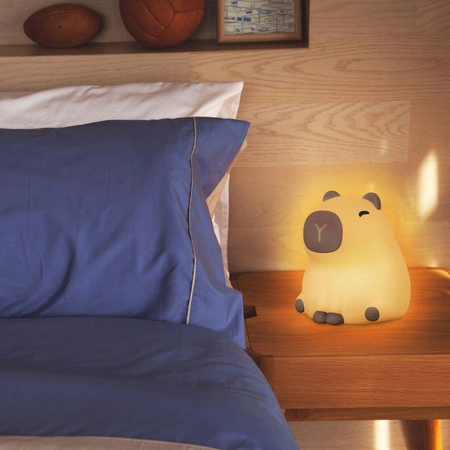 Lampka Dekoracyjna LED 1W 3000K RGBW Beżowy Ściemnialna Kapibara Sanico Goldlux