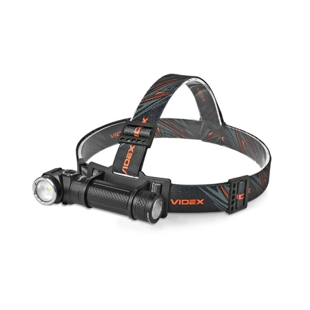 Latarka Czołowa Ręczna LED 10W 1000lm 8 Tybów USB-C Wodoszczelna IP66 Videx