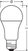 Żarówka LED A60 E27 10W = 75W 1055lm 3000K Ciepła 180° Classic Ledvance