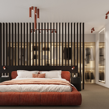 Lampa Sufitowa Reflektor Tuba Spot 1x GU10 Ochra Czerwona Karbon Deep Space SL.1626 Sollux