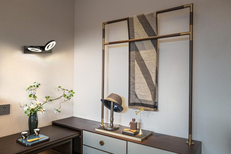 Oprawa Sufitowa Ścienna Lampa Punktowa LED Reflektor 2-Punktowy Dekoracyjny 21W Czarna LEDVANCE