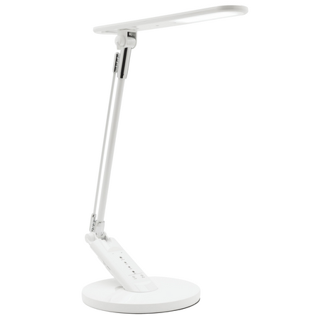 Lampka Biurkowa LED Stołowa 7W 400lm CCT 120° Biała Ściemnialna Optimum Sanico Goldlux