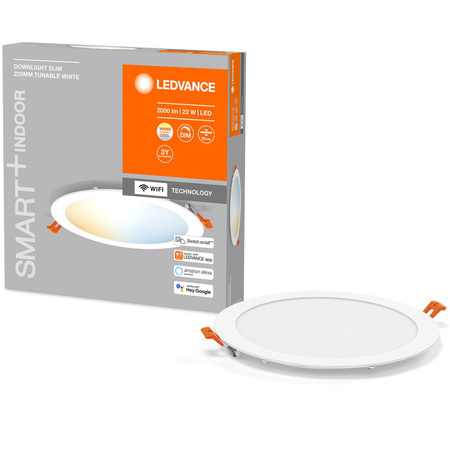 Oprawa Podtynkowa Panel LED DOWNLIGHT 22W 2000lm CCT 22,5cm SMART+ WIFI LEDVANCE