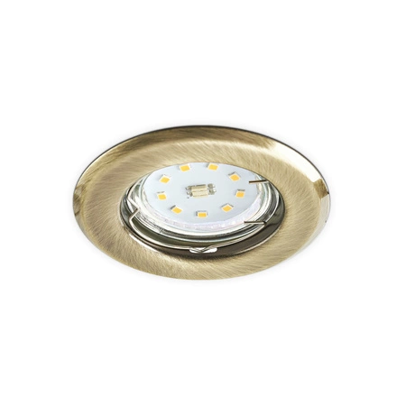 Oprawa Podtynkowa GU10 Halogenowa Wpuszczana Spot Oczko Patynowy Okrągła Kobi