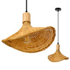 Lampa Wisząca Dekoracyjna Zwis Bambusowa E27 Boho Bimini Kobi