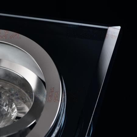 Oprawa sufitowa kwadratowa halogenowa Ruchoma szklana MORTA MR16 GU10 czarna Kanlux