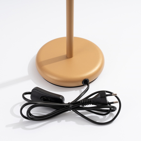 Lampa Biurkowa Stojąca Stołowa Nocna 1x GU10 Złota Karbon Deep Space SL.1567 Sollux