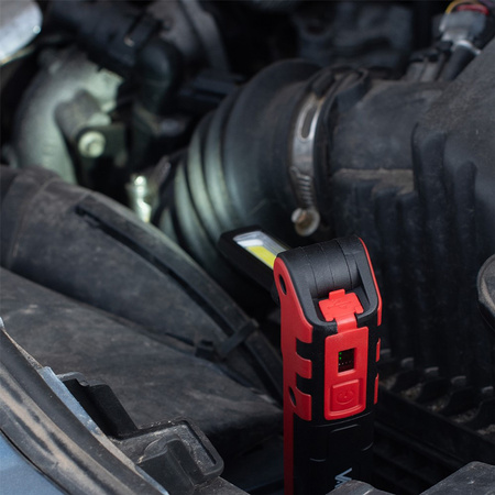 Latarka Akumulatorowa Warsztatowa Składana Magnes COB + LED 140lm + 360lm VA0104 Vayox