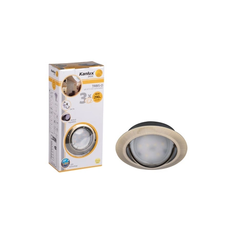 Oprawa LED Lampa Podtynkowa Punktowa Regulowana GU10 Patynowa Tribis Kanlux