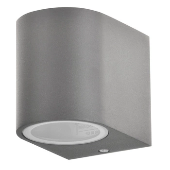 Kinkiet ogrodowy zewnętrzny na LED 1x GU10 BOSTON GOLDLUX (Polux) ALUMINIUM SZARY owalny