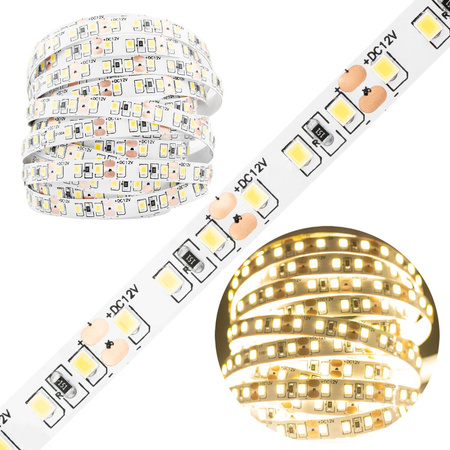 Taśma LED Pasek 12V 48W 600LED 2835 Neutralna 8mm 5m