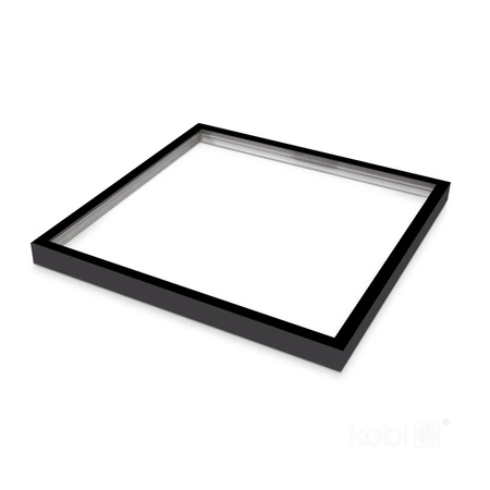 Ramka Natynkowa 63mm do Panelu LED 60x60cm klik Czarna Kobi