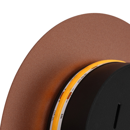 Kinkiet Ścienny Lampa Natynkowa LED 7W 60lm 3000K Ciepła Miedziana Nowoczesna RING LED S 10316 Nowodvorski