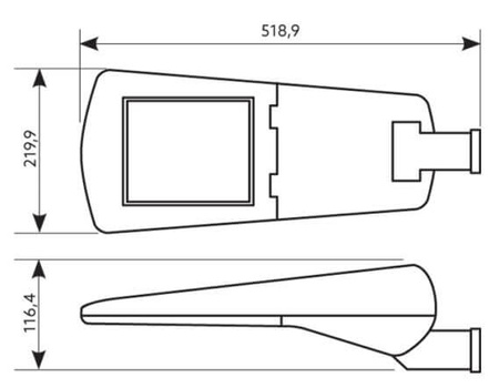 Oprawa Drogowa NEXUS STREET S 34W 4000K 5780lm Kobi