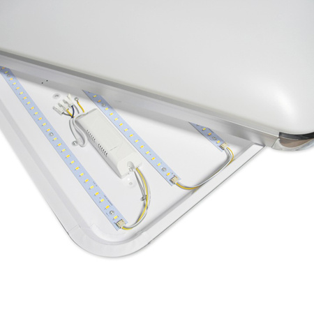 PLAFON LED lampa sufitowa Kwadratowa PARYS 36W 3000K-6500K 53cm + pilot