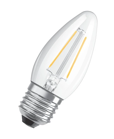 Żarówka LED B35 Świeczka E27 4.8W = 40W 470lm 2700K Ciepła 300° Ściemnialna Retrofit Filament CLASSIC Osram
