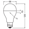 3x Żarówka LED A68 E27 19W = 150W 2542lm 6500K Zimna 200° VALUE CLASSIC Osram