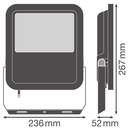 Naświetlacz LED Reflektor Zewnętrzny Lampa 69W 10000lm 4000K IP66 Biały Floodlight Ledvance