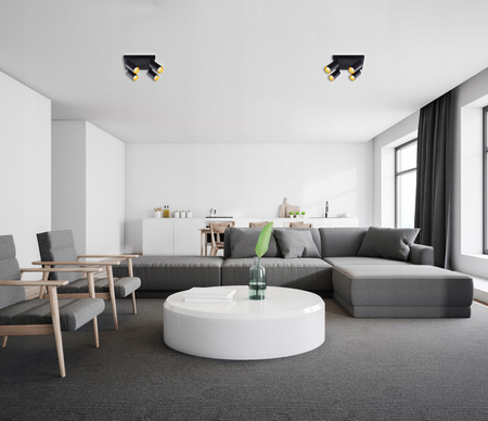 Lampa sufitowa LED ERIS GOLD 4x GU10 regulowana