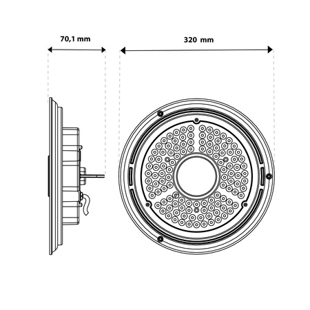 Lampa LED Przemysłowa HIGH BAY Produkcyjna 150W 4000K IP65 do Magazynu BLITZ LUMILED