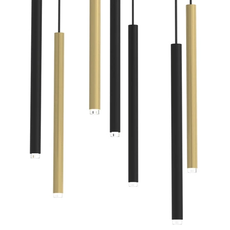 Lampa Wisząca Sufitowa MONZA Mosiądz 7xG9 max 8W LED Milagro