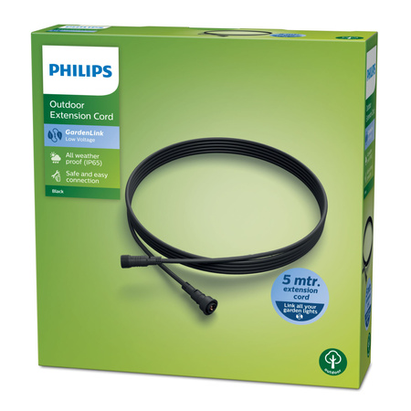 Przedłużacz Przewód 5m IP65 do Lamp Zewnętrznych Low Voltage Philips