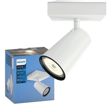 Lampa Reflektor Kinkiet Ścienny GU10 Biała Paisley Philips