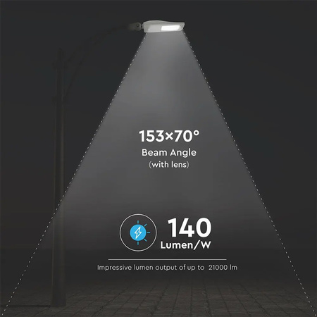 Lampa Oprawa Uliczna LED 150W 5700K Ściemnialna SAMSUNG CHIP VT-152ST V-TAC