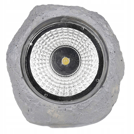 Lampa Solarna LED Ogrodowa Kamień SOLARNY 6500K Czujnik Zmierzchu Zewnętrzny