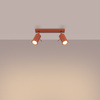 Lampa Sufitowa Reflektor Tuba Spot 2x GU10 Ochra Czerwona Ring Bittersweet Shimmer SL.1507 Sollux