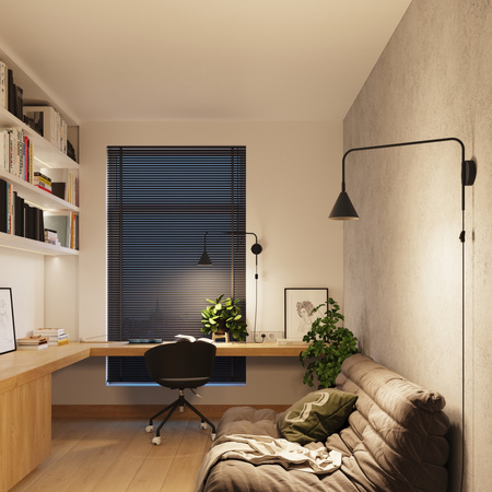 Lampa Ścienna Kinkiet E14 Czarna NOX Crimson SL.1697 Sollux