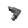 Łącznik do Szynoprzewodu 3-Obwodowy L Prawy Zewnętrzny Czarny Kobi