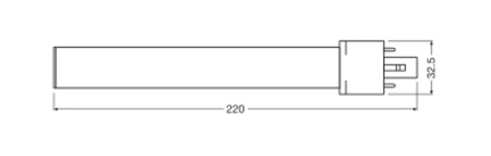 Świetlówka LED Jednostronna G23 6W = 11W 630lm 3000K Ciepła 120° DULUX LED S EM & AC Osram