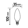 Żarówka LED B35 Świeczka E14 5.5W = 60W 806lm 4000K Neutralna 300° Retrofit Filament CLASSIC Osram